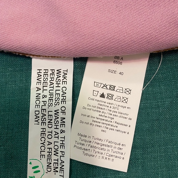 NWT Ganni Two-Tone Denim Skirt Size 40 - Picture 7 of 7